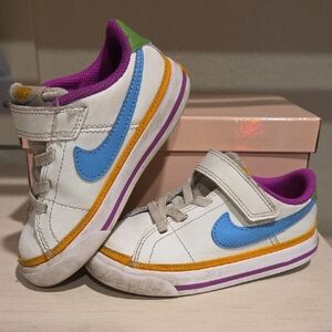 Nike Kids Sneakers White Blue Orange